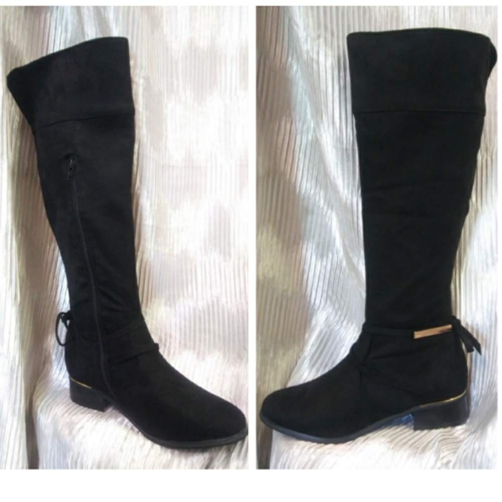 ๐Women's Tall Faux Suede Knee High Boots ๐ - Picture 3 of 8